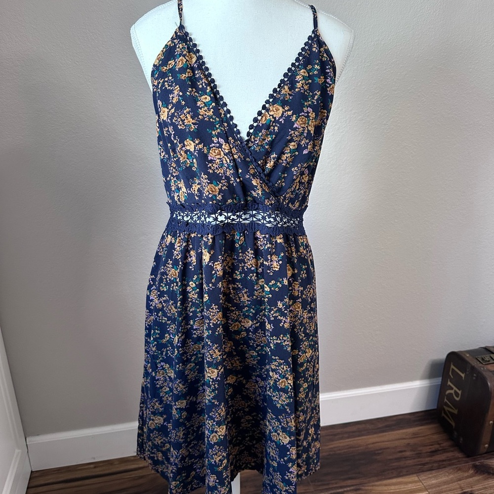 Floral V-Neck Dress